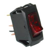 Painless Wiring - Painless Wiring Small Rocker Switch (On/Off; Red Lighted) 80415 - Image 1