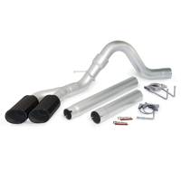 Banks Power - Banks Power Monster Exhaust System, Single Exit, Dual Black Obround Tips 49784-B - Image 1