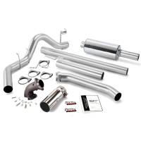 Banks Power - Banks Power Monster Exhaust System with Power Elbow, Single Exit, Chrome Round Tip 48637 - Image 1