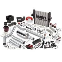 Banks Power - Banks Power Big Hoss Bundle, Complete Power System with Single Exhaust, Black Tip 46099-B - Image 1