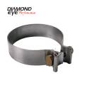 Diamond Eye Performance PERFORMANCE DIESEL EXHAUST PART-2in. 409 STAINLESS STEEL TORCA BAND CLAMP BC200S409