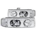 Lighting - Headlights - ANZO USA - ANZO USA Crystal Headlight Set 111001