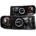 Lighting - Headlights - ANZO USA - ANZO USA Projector Headlight Set w/Halo 111196
