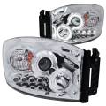 Lighting - Headlights - ANZO USA - ANZO USA Projector Headlight Set w/Halo 111103