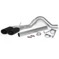 Banks Power Monster Exhaust System, Single Exit, Dual Black Obround Tips 49766-B