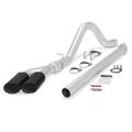 Exhaust - Exhaust Systems - Banks Power - Banks Power Monster Exhaust System, Single Exit, Dual Black Obround Tips 49789-B